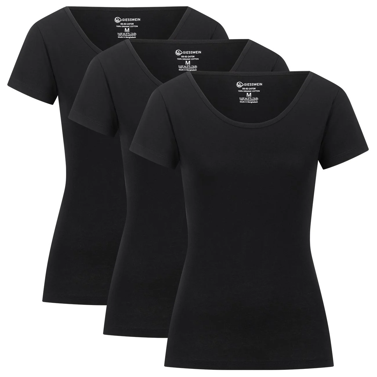 T-Shirt Women Slim-Fit (Pack of three)